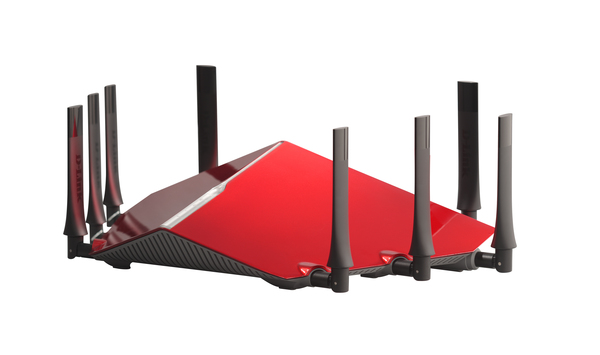 D-Link AC5300 - WiFi Router, Black, Red