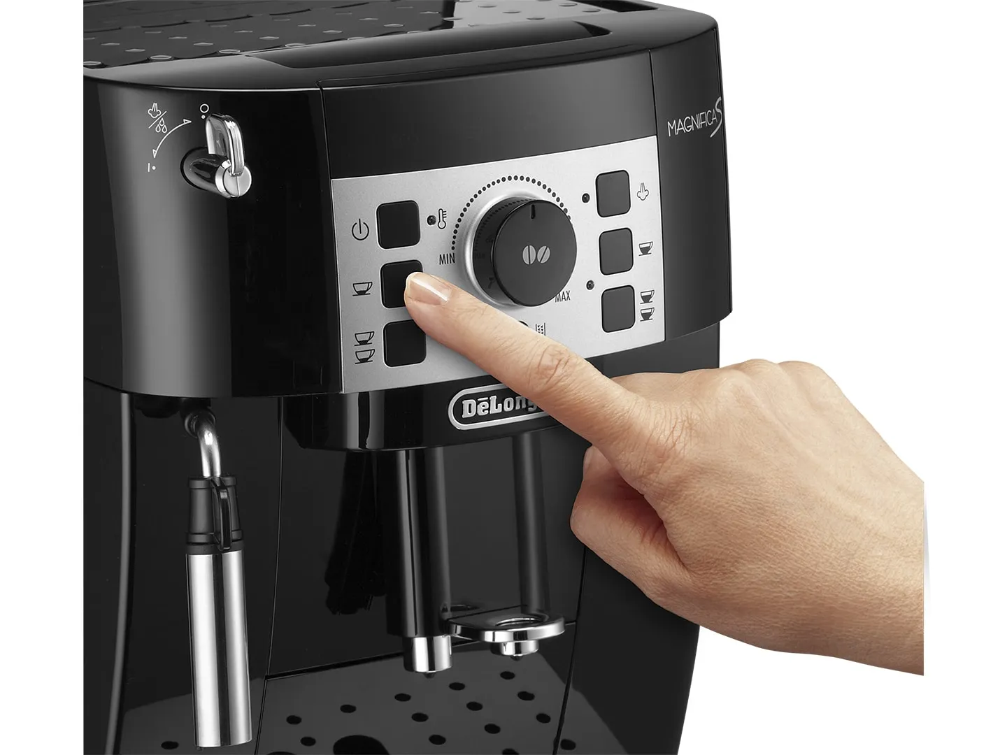 De'Longhi Magnifica S ECAM 20.116.B helautomatisk espressomaskin, svart