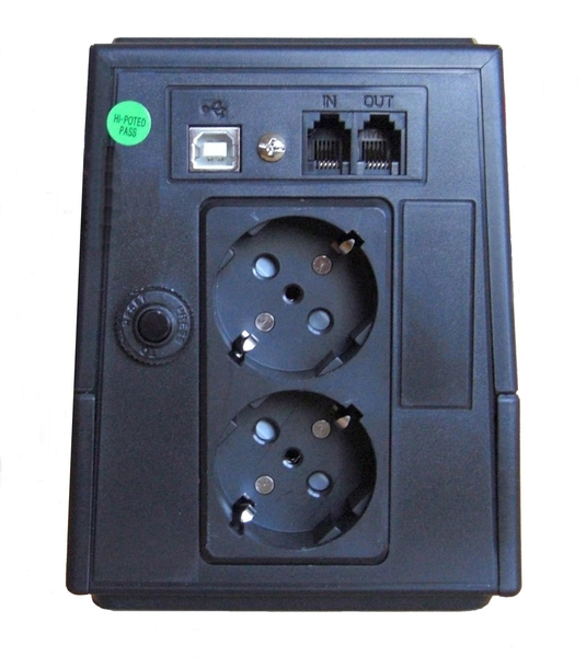 FSP EP 850, UPS, 850VA 480W, USB/RJ11/RS232, svart