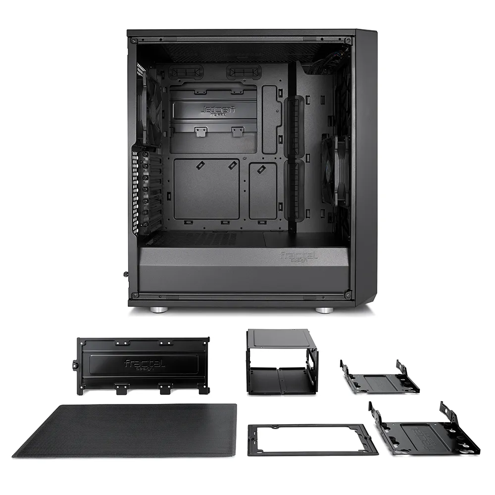 Fractal Design Meshify C Solid Panel Midi-Tower Case, Black