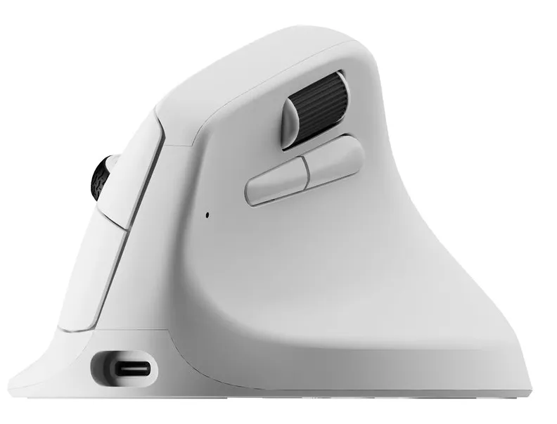Keychron M5 8K Wireless Ergonomic Mouse, White