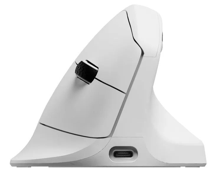 Keychron M5 8K Wireless Ergonomic Mouse, White