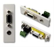 VISION TechConnect - Modulaarisen levyn snap-in - HD-15, miniliitin: stereo, 3,5 mm