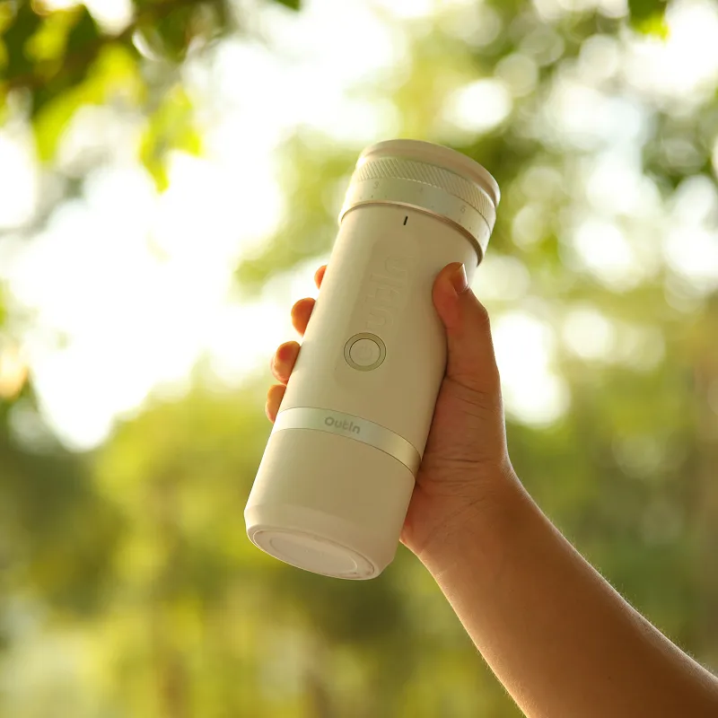 OUTIN Fino OTCG-01-SW Portable Electric Coffee Grinder 25g, Sandstone White