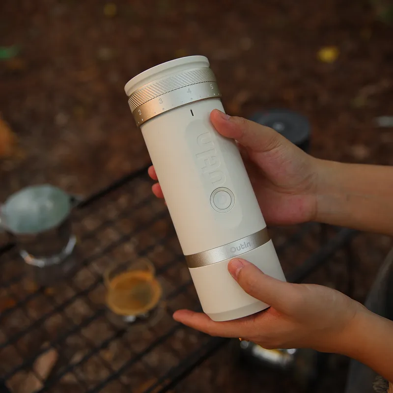 OUTIN Fino OTCG-01-SW Portable Electric Coffee Grinder 25g, Sandstone White
