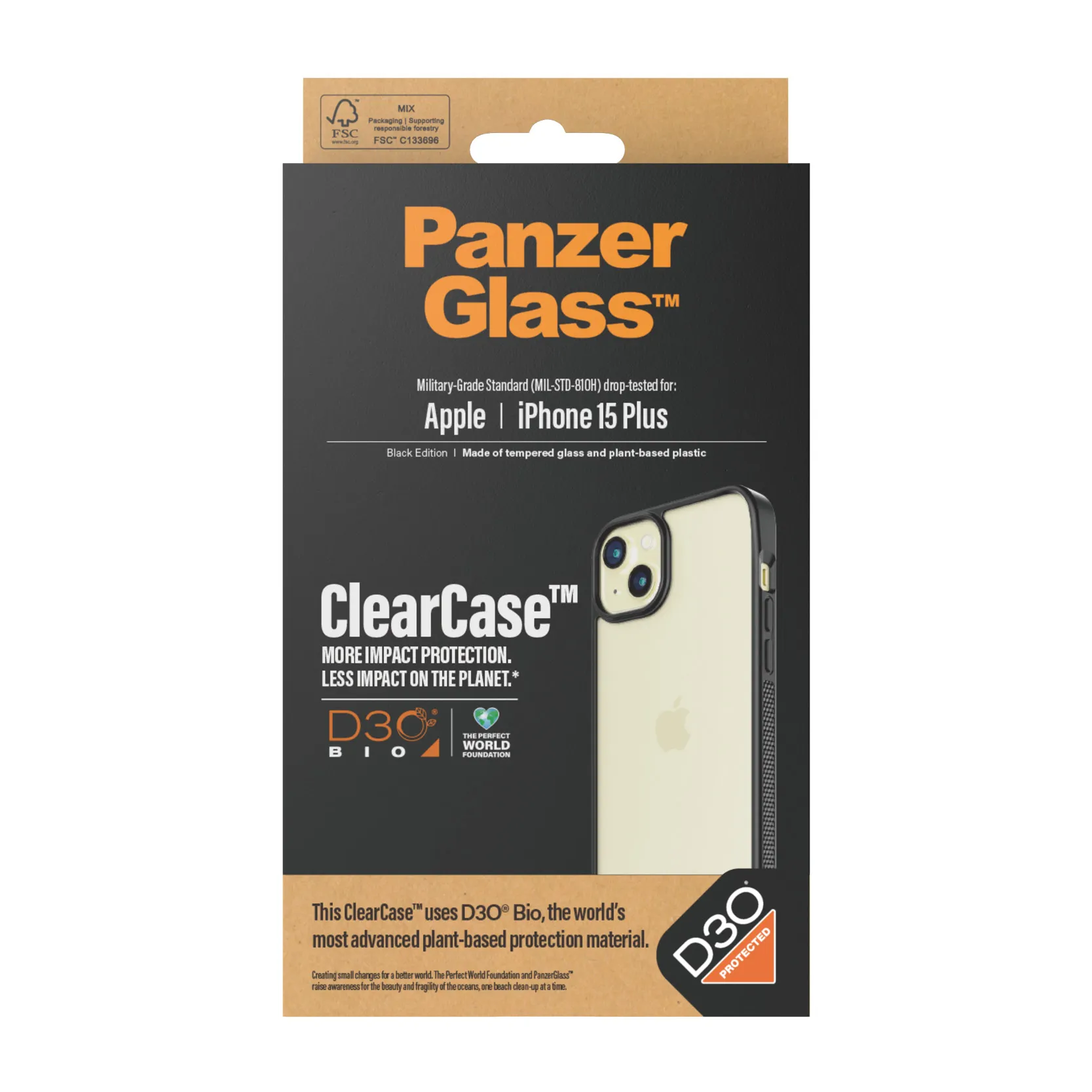 PanzerGlass iPhone 15 Plus ClearCase, Transparent
