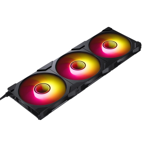 Phanteks M25 Gen2 140 mm, PWM, hydrodynamiskt lager, ARGB-fl&auml;ktpaket, 3 st, svart