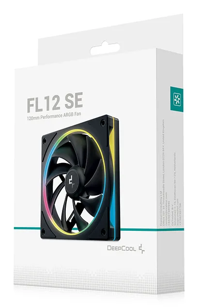 DeepCool FL12 SE 120 mm ARGB PWM Case Fan (Black)