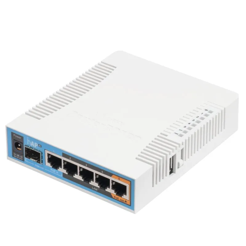 MikroTik RB962UIGS-5HACT2HN hAP ac 5xETH Gigabit-router, 1x SFP WAN