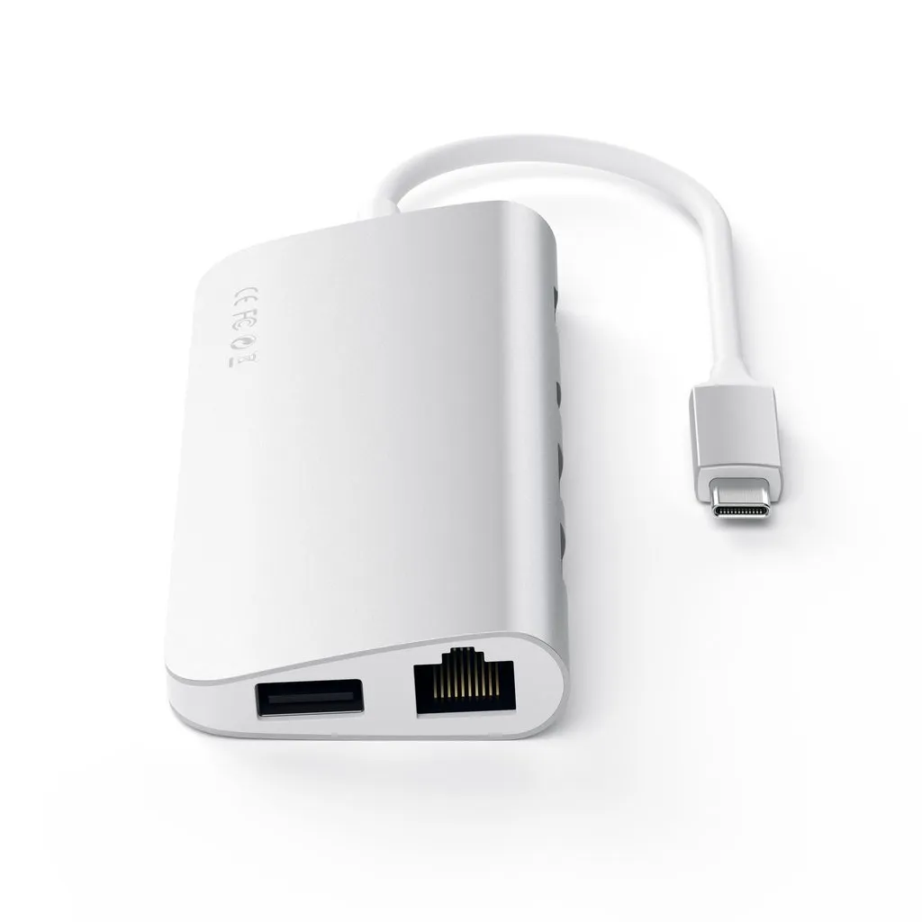 Satechi USB-C Multimedia Adapter. silver