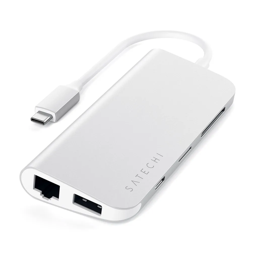 Satechi USB-C Multimedia Adapter. silver