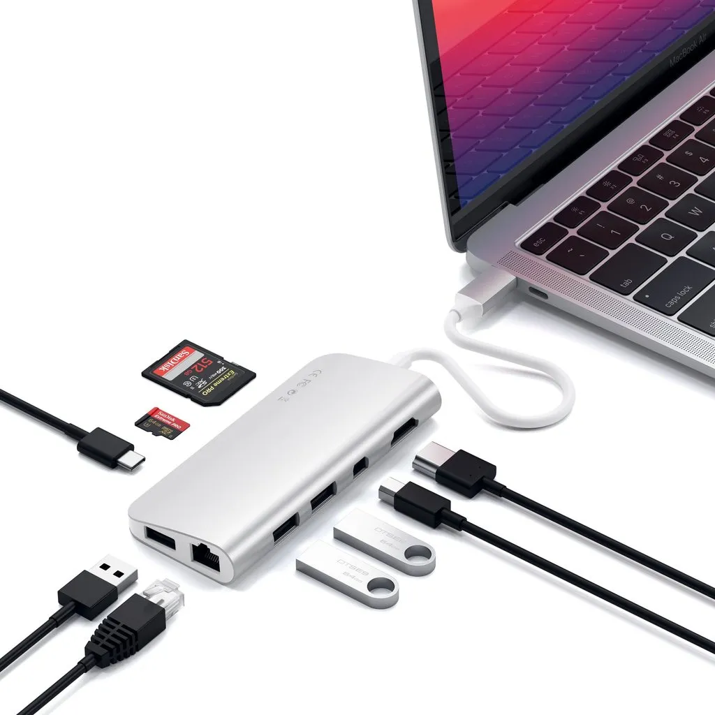Satechi USB-C Multimedia Adapter. silver