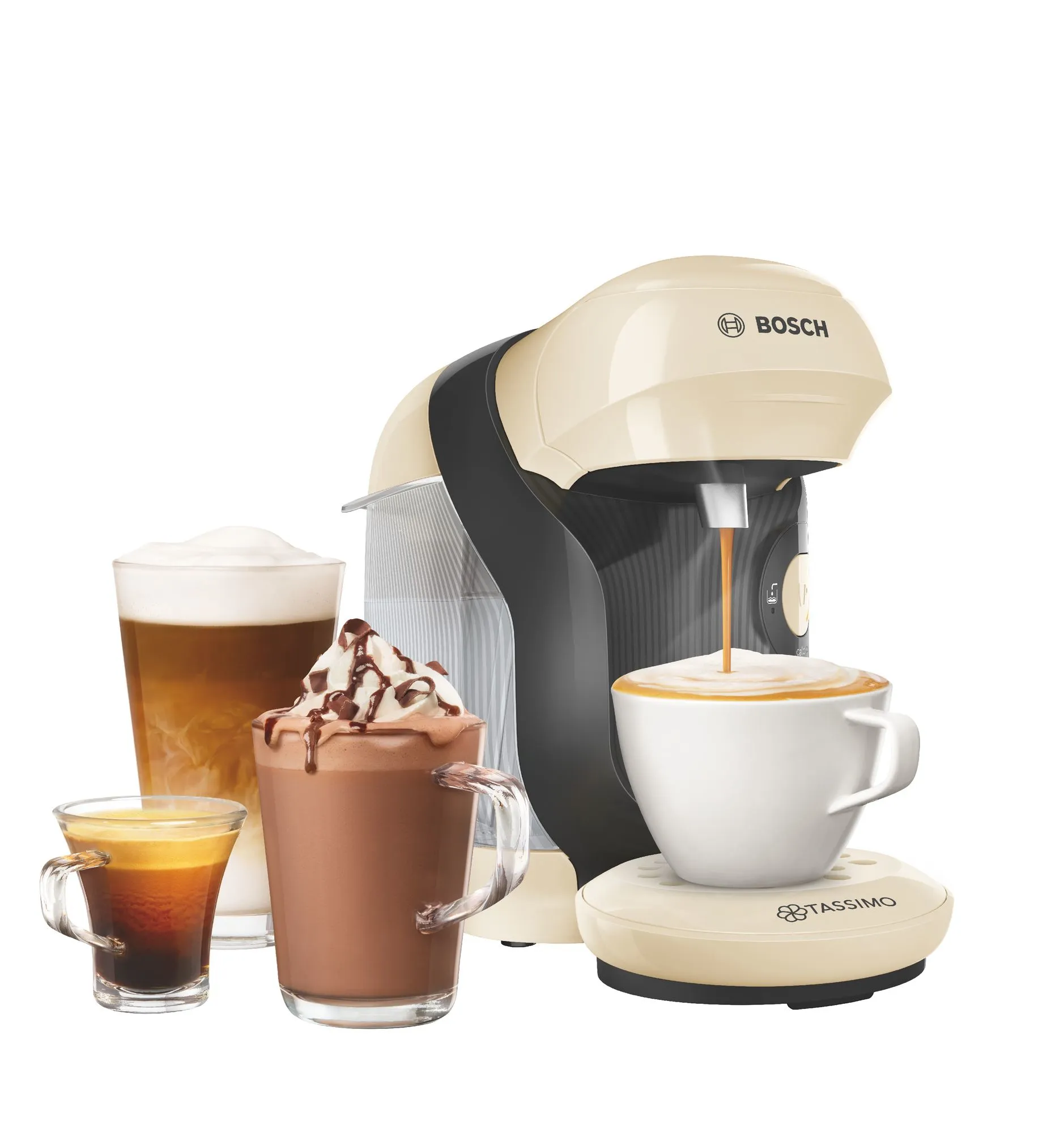 Bosch Tassimo Style - capsule coffee maker, cream