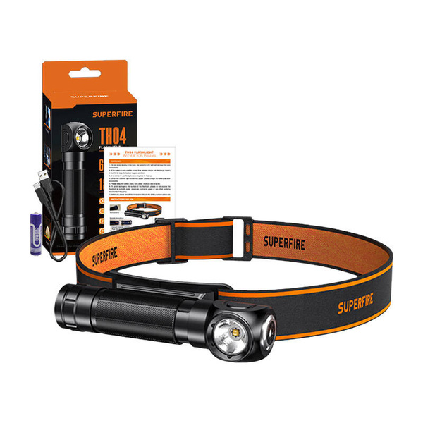 SUPERFIRE TH04, 600 lm, Headlamp and flashlight