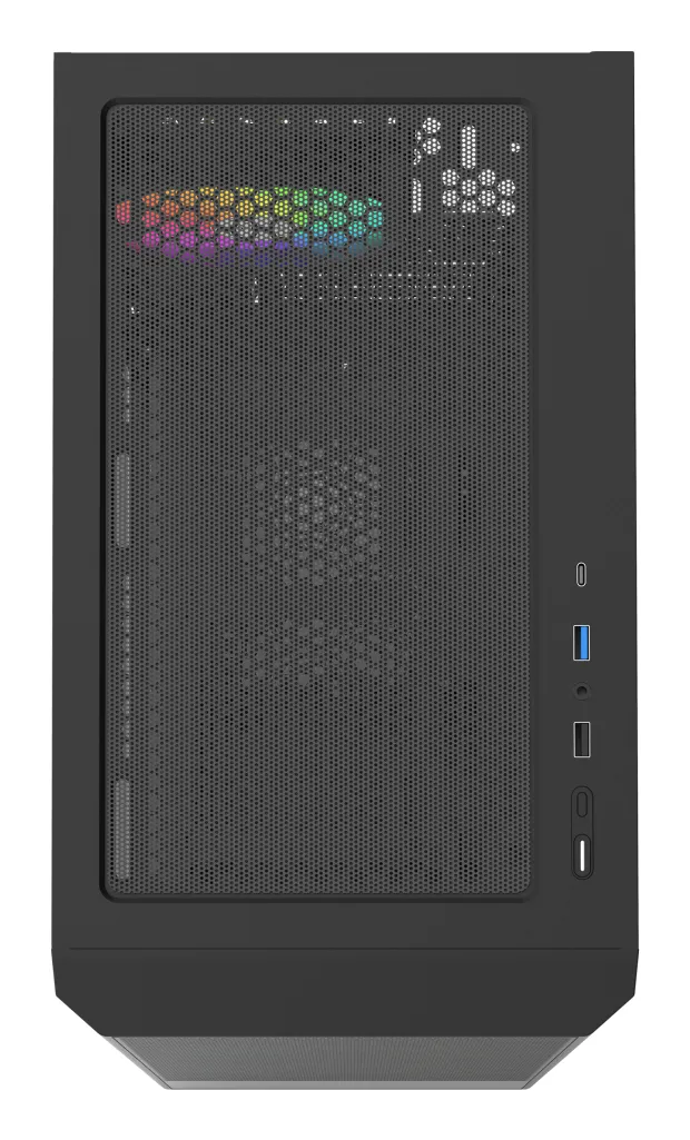 Montech X2 Plus -miditornikotelo ikkunalla ja RGB-valaistuksella, musta