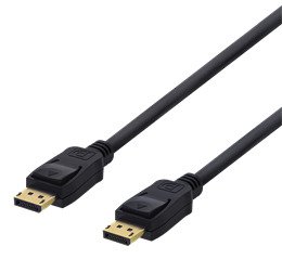 DELTACO DisplayPort cable, DP 1.2, 2m, black
