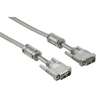 Hama DVI-D - DVI-D - cable, Single, 1.8 m, Gray