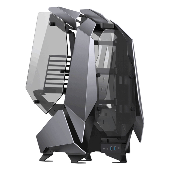 Jonsbo MOD5, Tempered Glass - showcase, grey