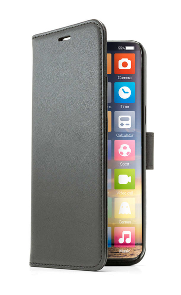 Screenor Smart, iPhone Xs Max - pl&aring;nboksfodral, Svart