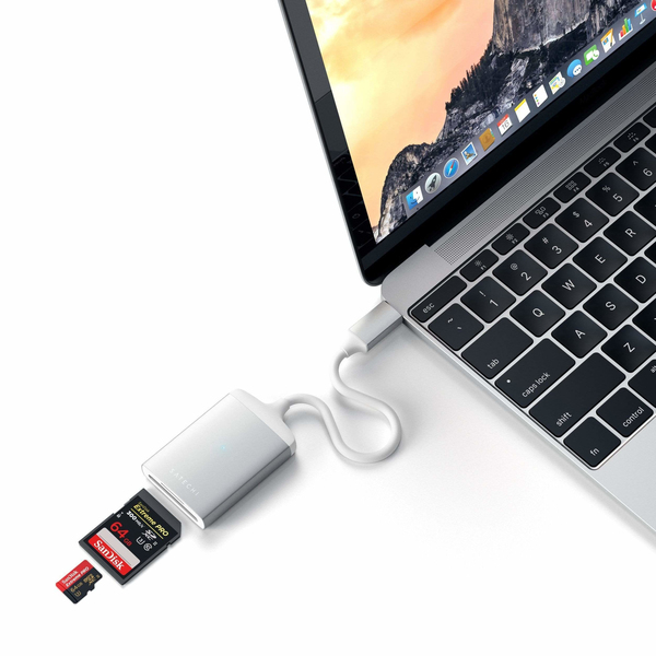 Satechi USB-C UHS-II minneskortl&auml;sare