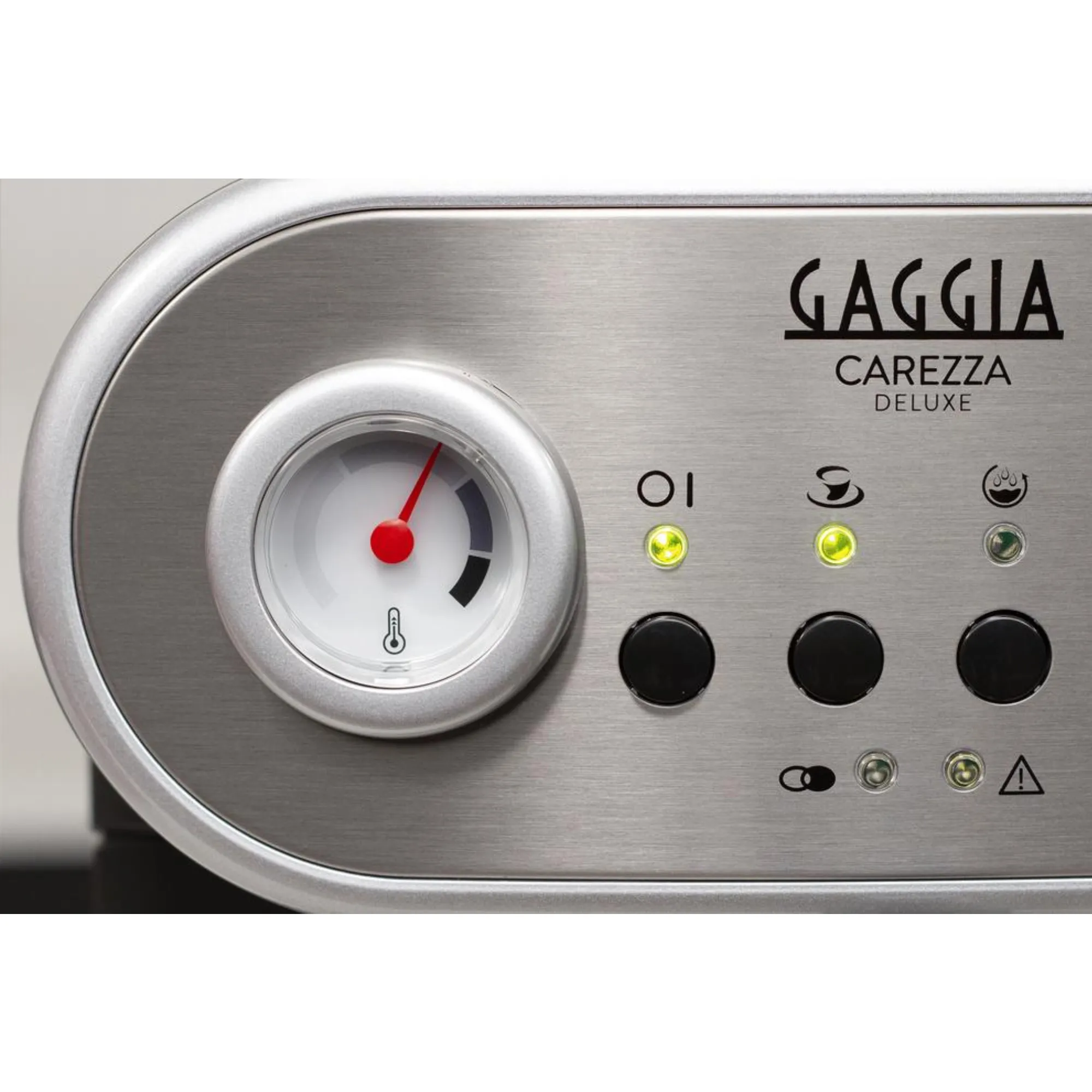 Gaggia Carezza Deluxe - espresso machine, Black, Stainless steel