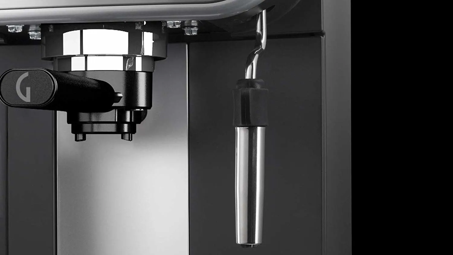 Gaggia Carezza Deluxe -espressokeitin, Musta, Ruostumaton ter&auml;s