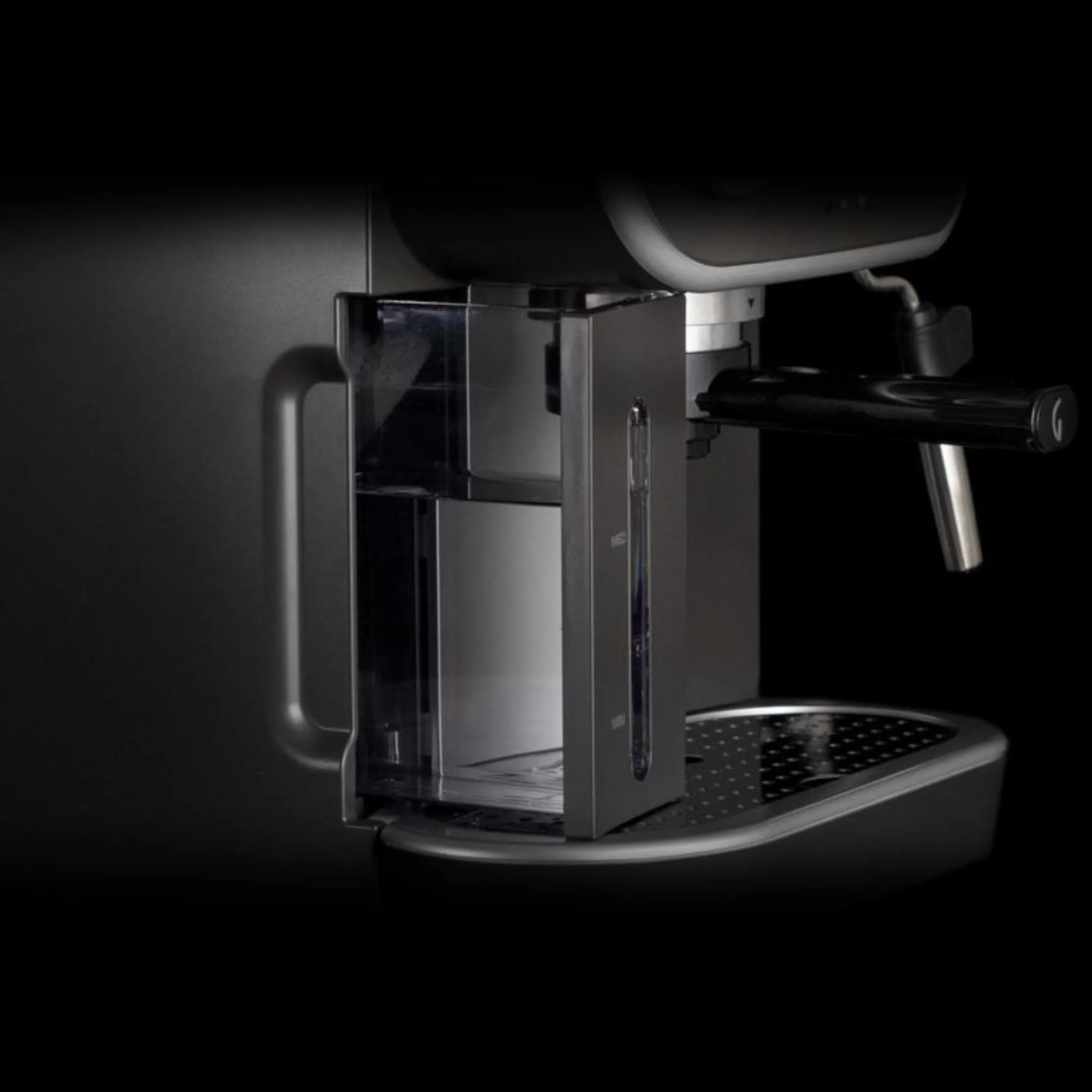 Gaggia Carezza Deluxe -espressokeitin, Musta, Ruostumaton ter&auml;s