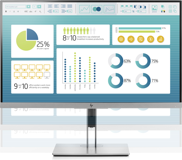 HP 27&quot; EliteDisplay E233, Full HD, IPS - sk&auml;rm