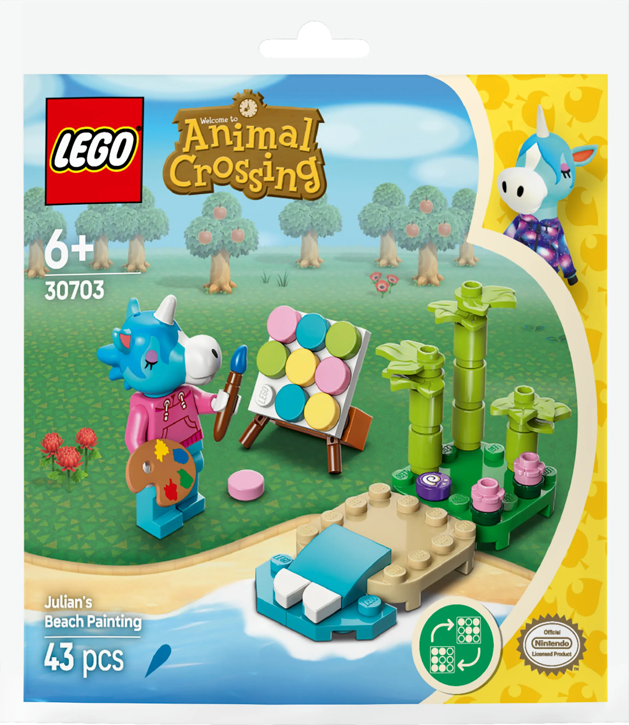 LEGO Animal Crossing Julian's Beach Painting 30703