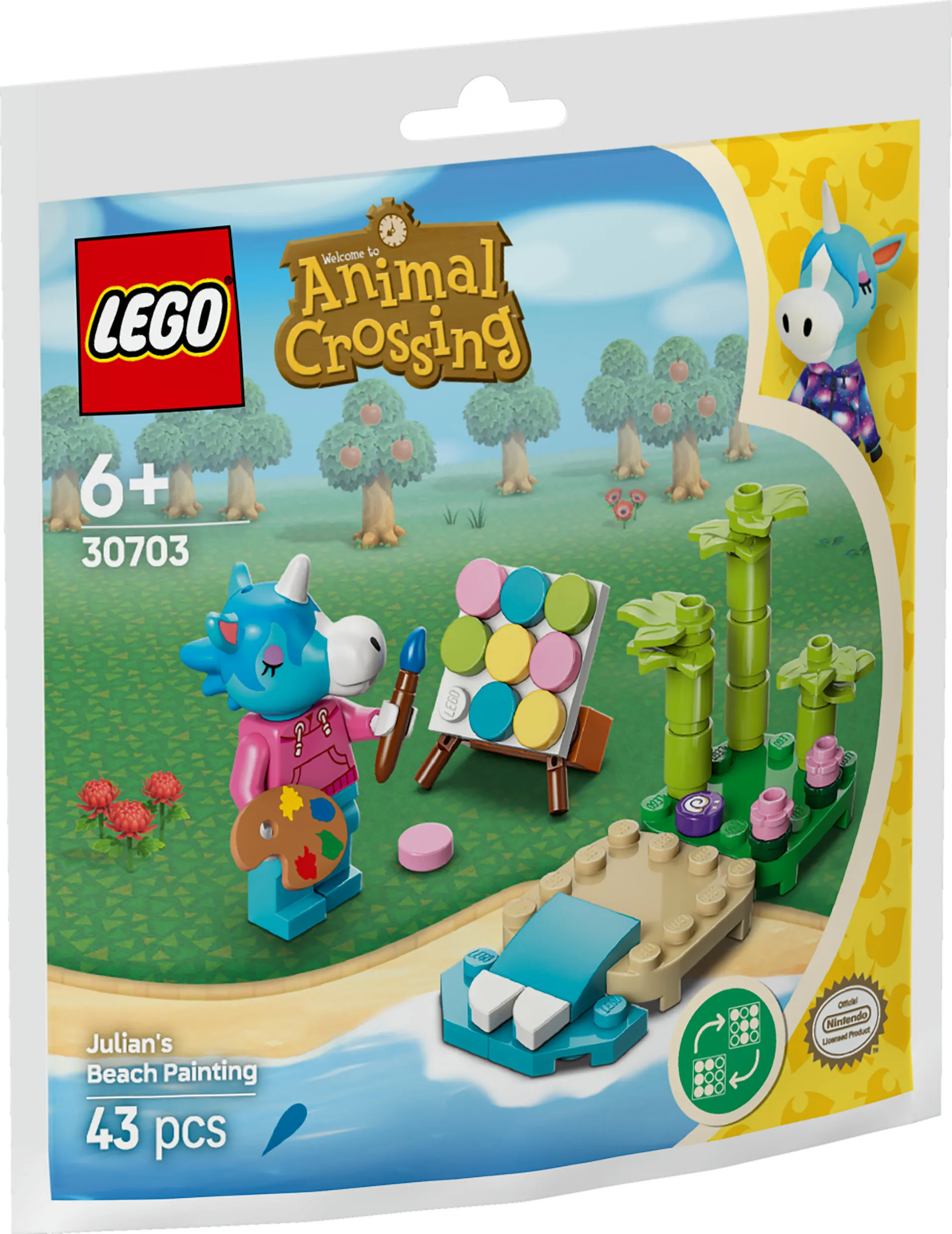 LEGO Animal Crossing Julian's Beach Painting 30703