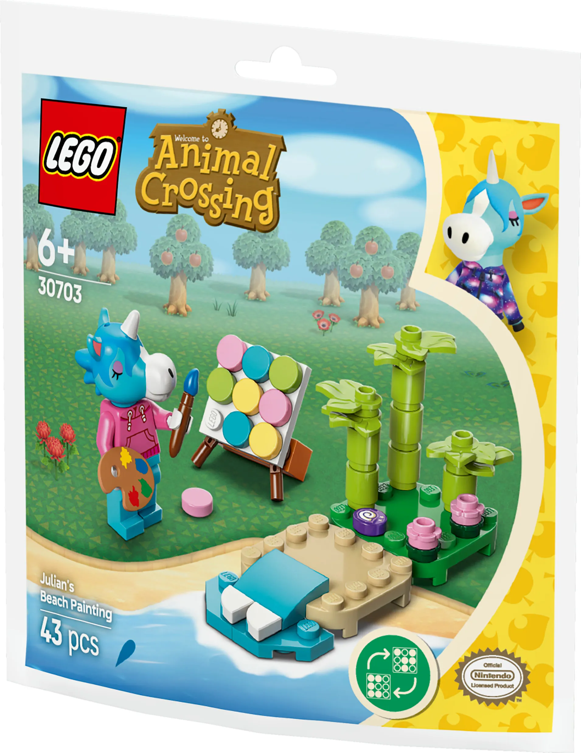 LEGO Animal Crossing Julian's Beach Painting 30703