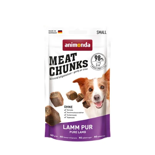 Animonda GranCarno Pure Lamb Meat Chunks, Dog snacks, Adult, Grain Free, 60g