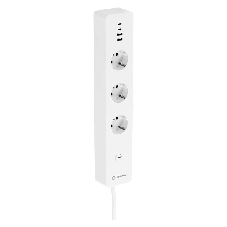 Ledvance SMART+ Plug - smart outlet, 3x plug, 2x USB-A, 2x USB-C, Wi-Fi