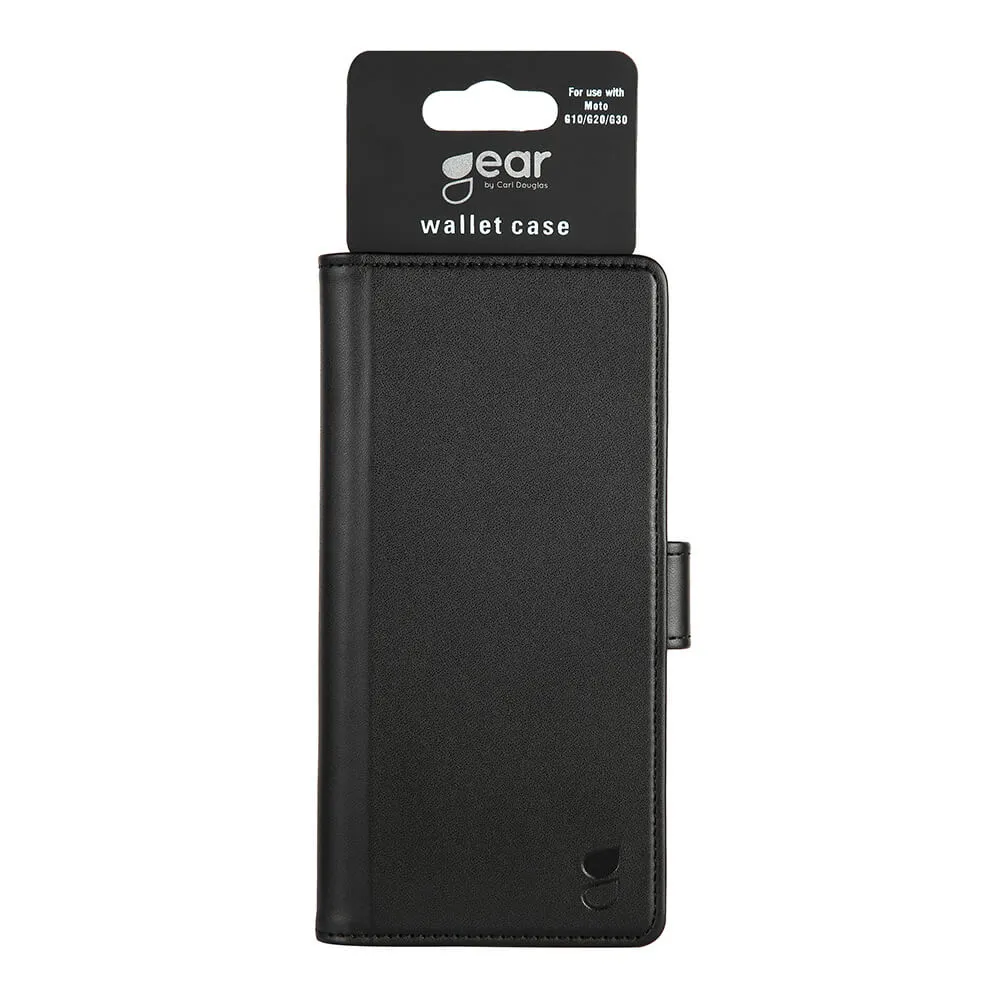 GEAR Wallet, Moto G30 - Wallet Case, Black