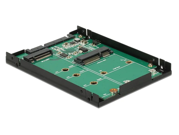 Delock 2.5? Converter SATA 22 pin > 1 x M.2 key B + 1 x mSATA - 9.5 m