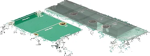 Delock 2.5? Converter SATA 22 pin &gt; 1 x M.2 key B + 1 x mSATA - 9.5 m