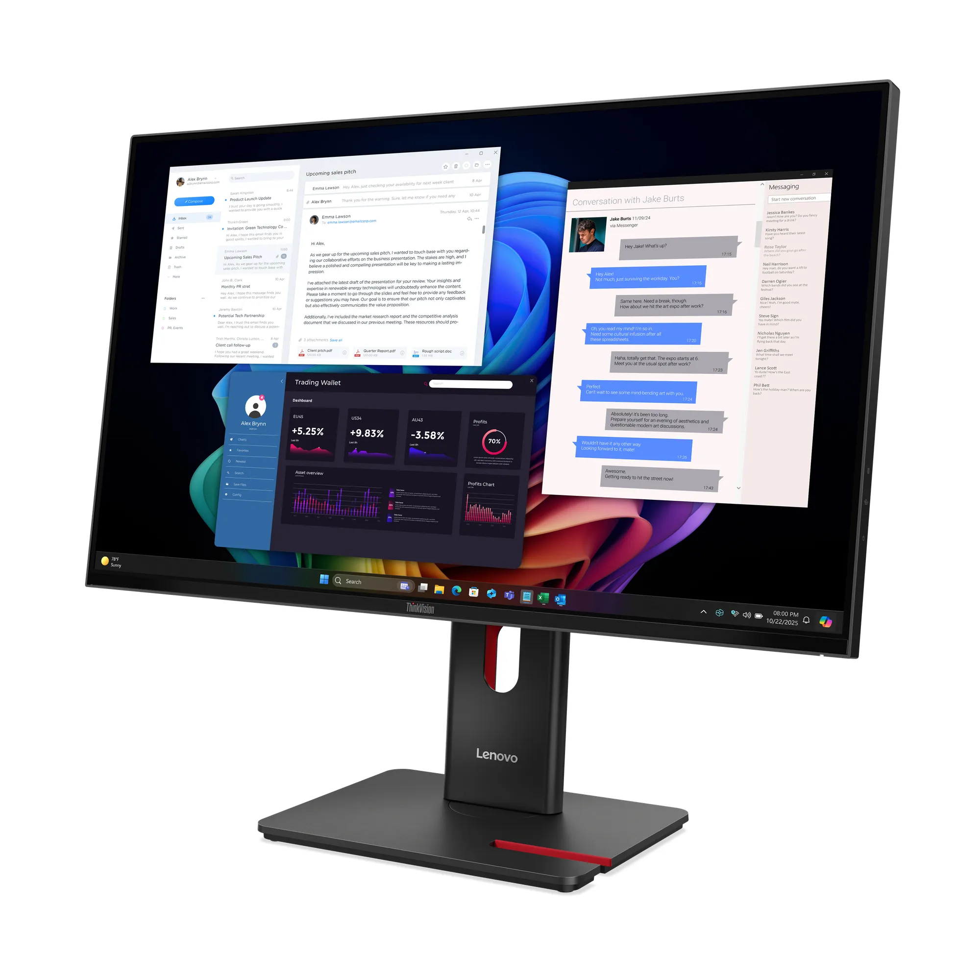 Lenovo ThinkVision ThinkVision T27UD-40 27" 4K UHD, IPS - skärm