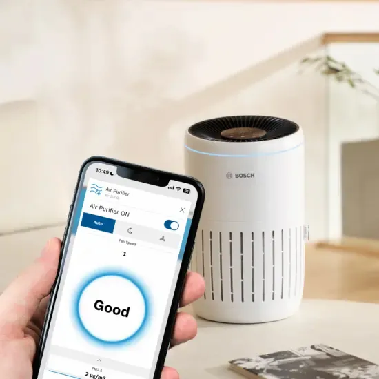 Bosch Air 2000 i Air Purifier, 180 m&sup3;/h, 37.5 m&sup2;, White