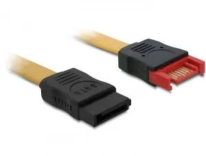 DeLOCK SATA/SAS-kabel, 6Gbps, förlängning ha-ho, rak-rak, 1m