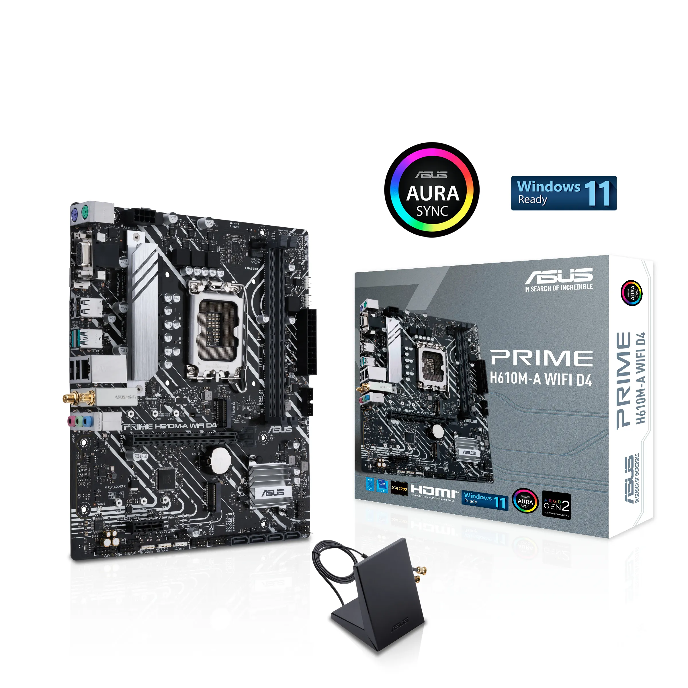 Asus PRIME H610M-A Wi-Fi DDR4 mATX - moderkort