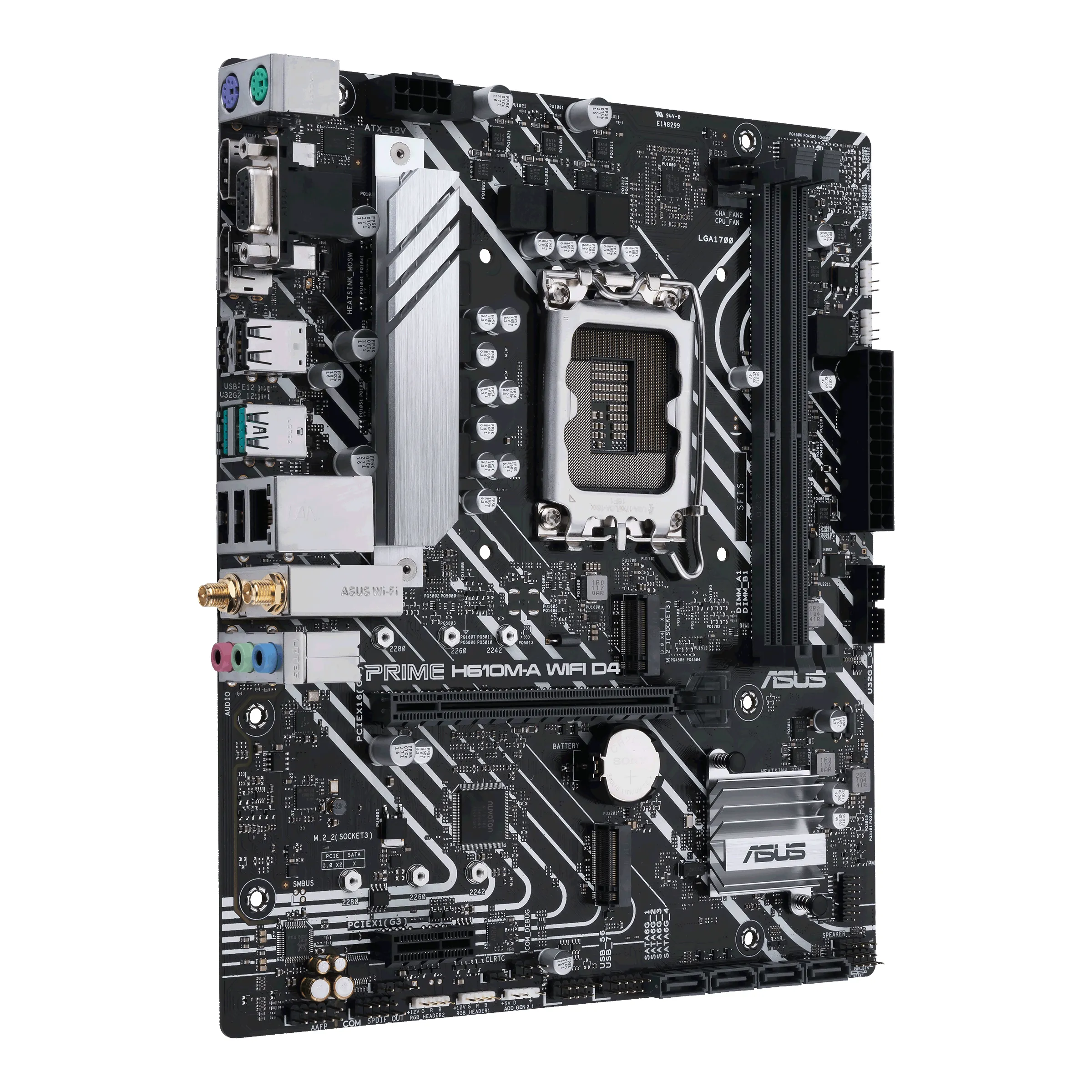 Asus PRIME H610M-A Wi-Fi DDR4 mATX - moderkort