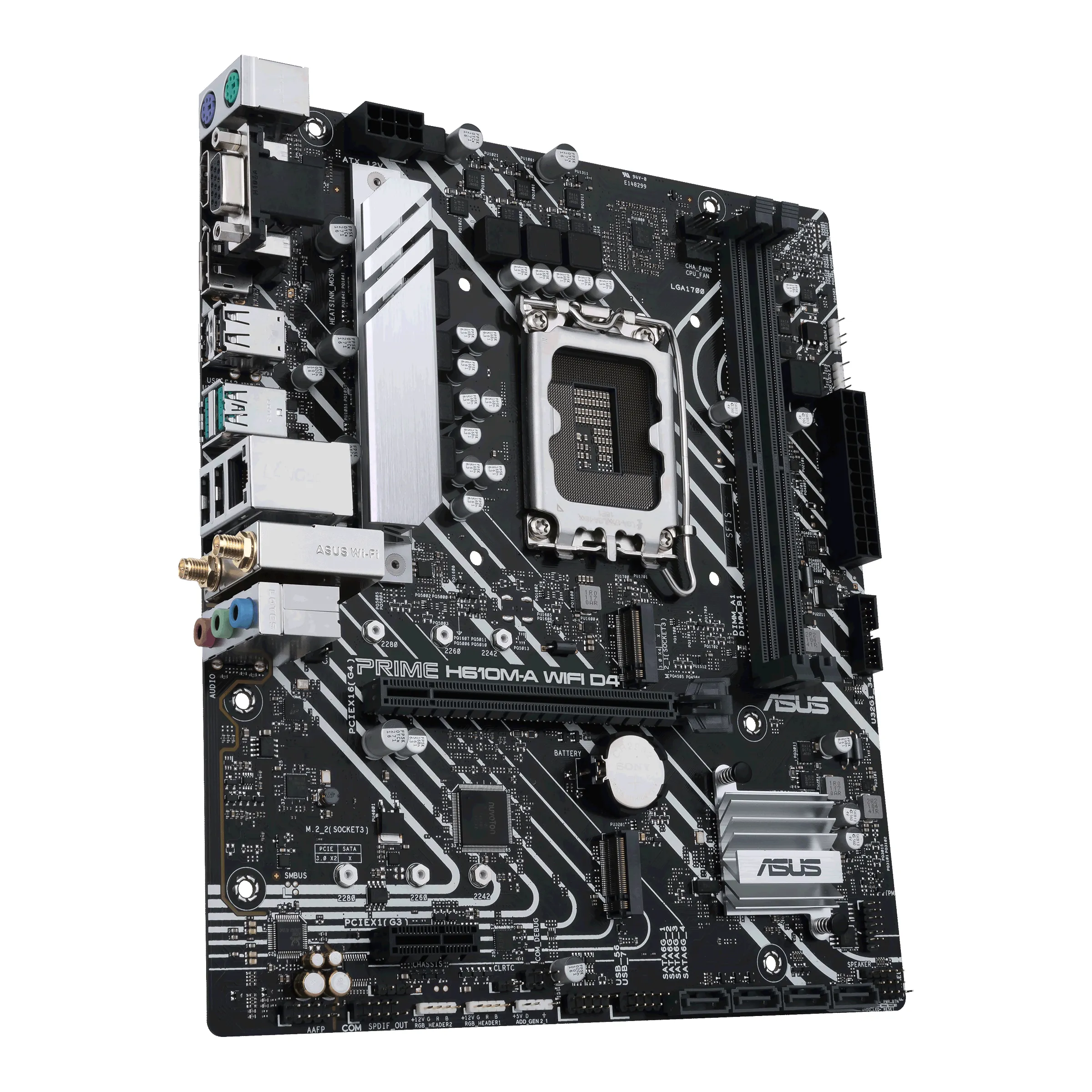 Asus PRIME H610M-A Wi-Fi DDR4 mATX - moderkort