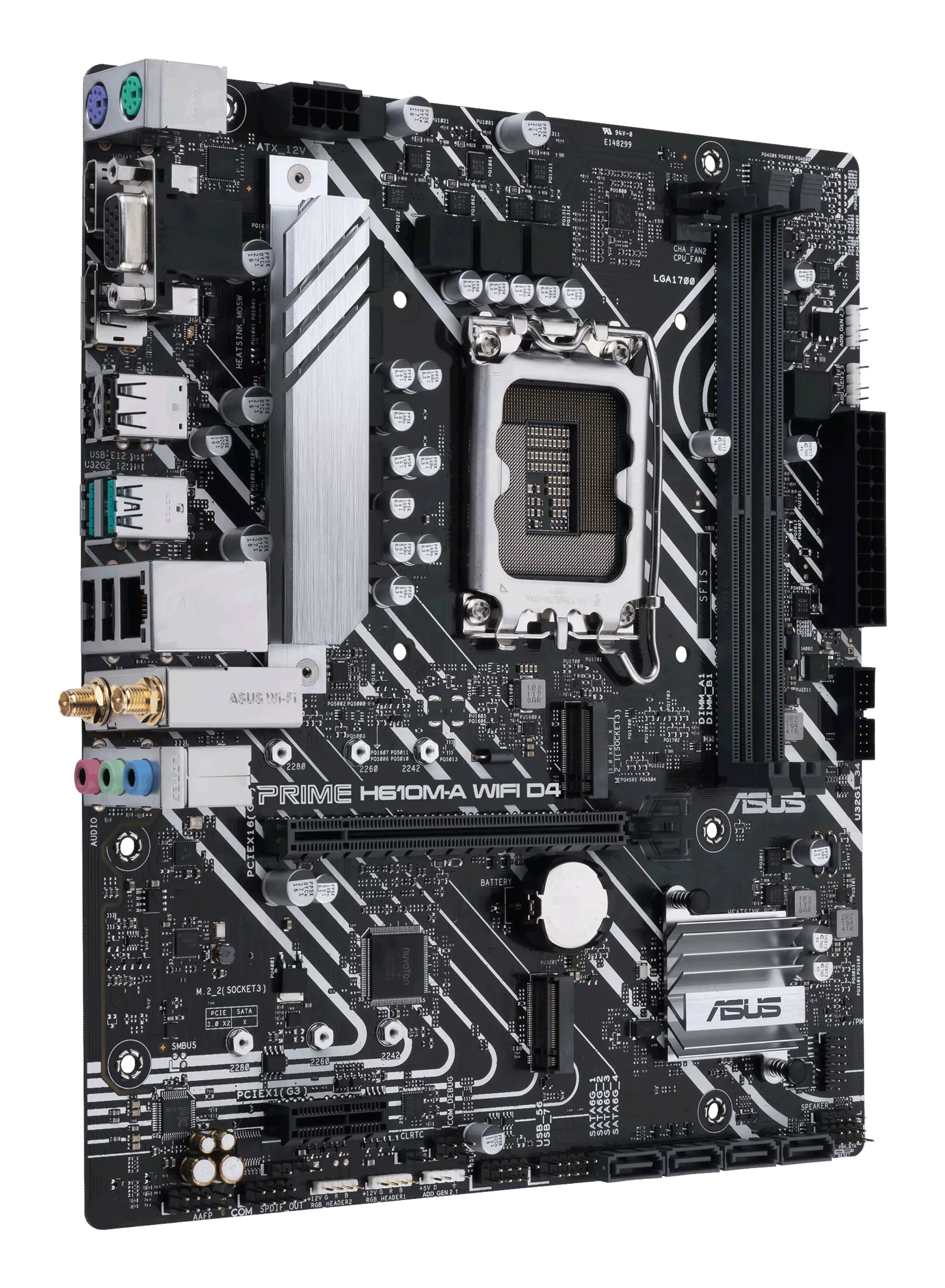 Asus PRIME H610M-A Wi-Fi DDR4 mATX - motherboard