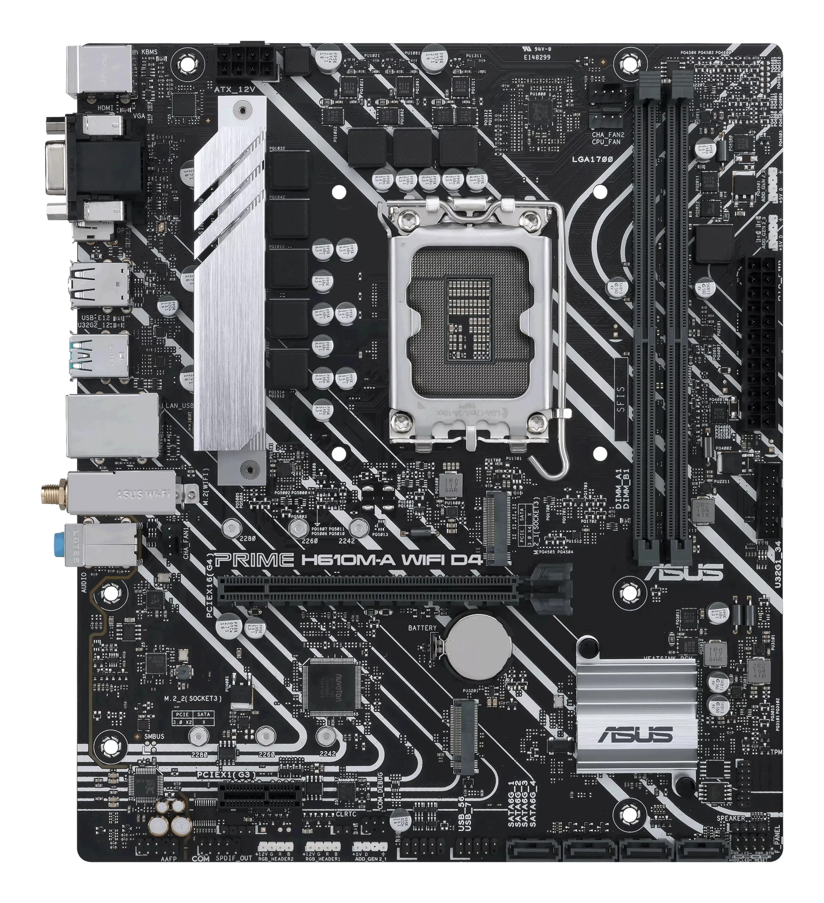 Asus PRIME H610M-A Wi-Fi DDR4 mATX - moderkort