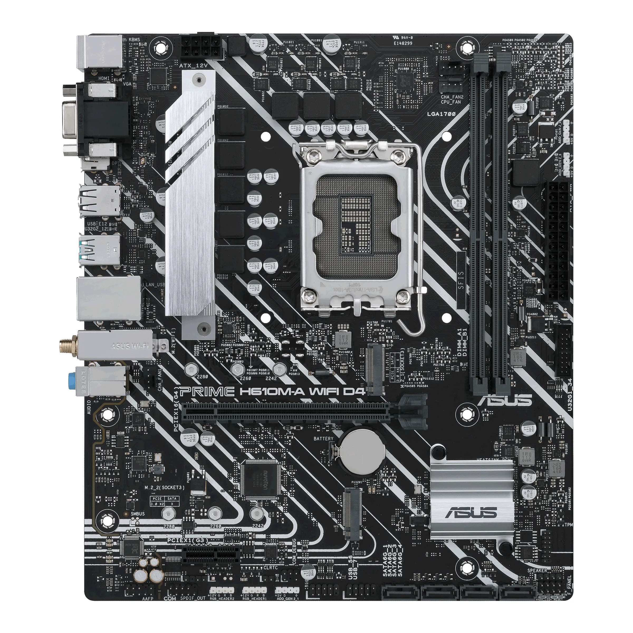 Asus PRIME H610M-A Wi-Fi DDR4 mATX - moderkort