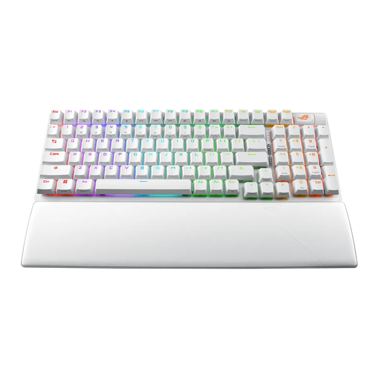 Asus ROG Strix Scope II 96%, ROG NX Snow, RGB -langaton pelinäppäimistö, valkoinen