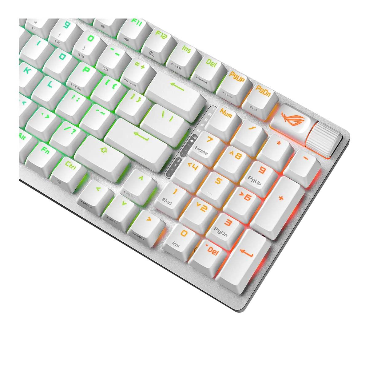 Asus ROG Strix Scope II 96%, ROG NX Snow, RGB -langaton pelinäppäimistö, valkoinen