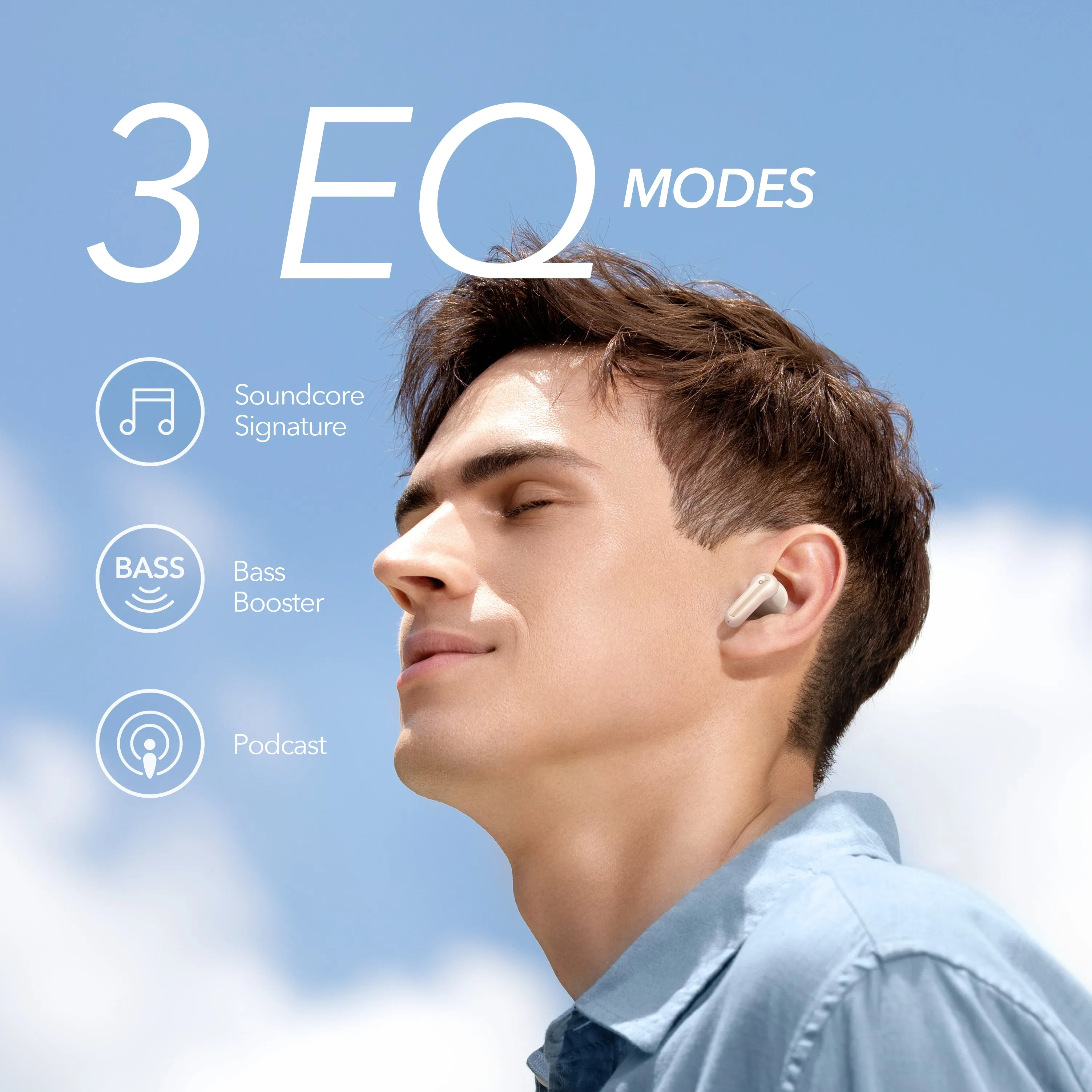 Anker Soundcore A3944022 Wireless Earbuds, White