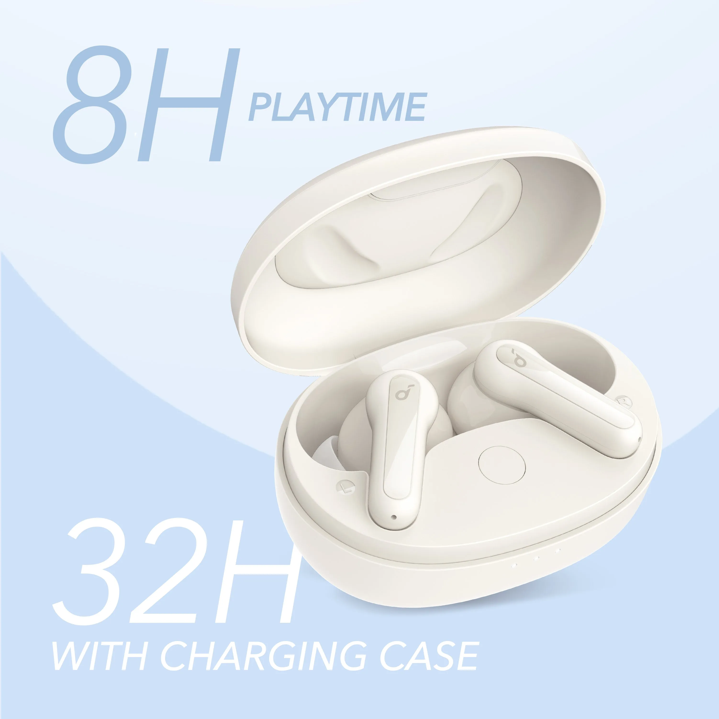 Anker Soundcore A3944022 Wireless Earbuds, White