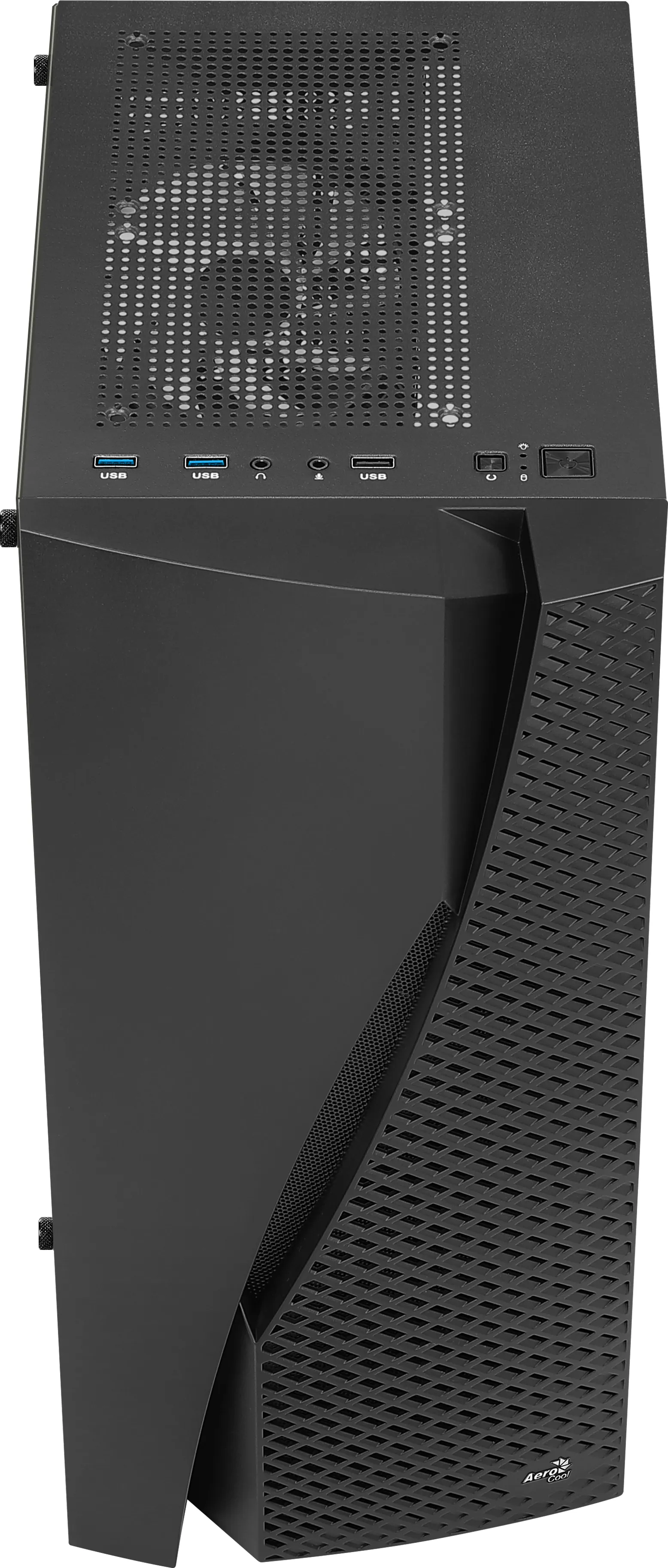 Wavebkv3 Atx Pc Case Tempered Glass 4Xrgb Fans Black